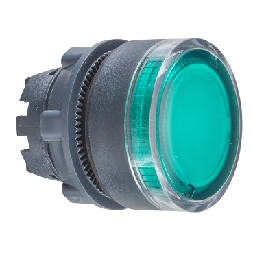 VIL.NYOMÓGOMBFEJ ZÖLD IP65 LED