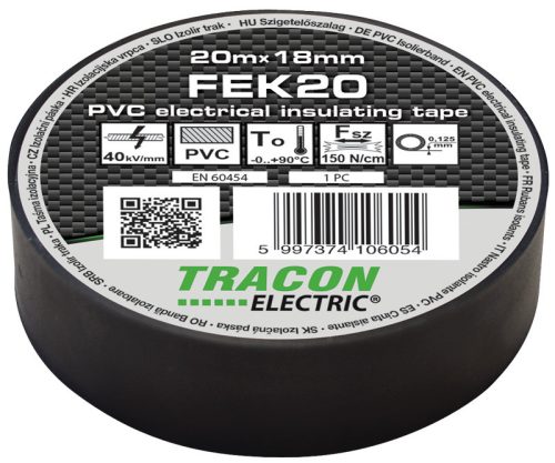 SZIG.SZALAG    20x18 FEKETE PVC