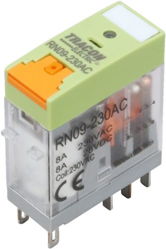 RELÉ 12V/DC 8A 2xCO ÉRINTKEZŐ