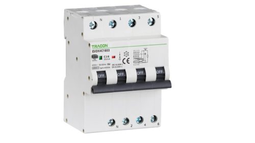 KOMBINÁLT VÉDŐKAPCSOLÓ 63A C 4P