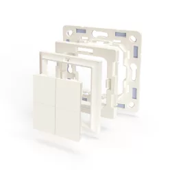   Shelly BLU Wall Switch 4 vezeték nélküli kapcsoló + Gira/Merten keret adapter