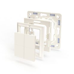   Shelly BLU Wall Switch 4 vezeték nélküli kapcsoló + Legrand/Shelly keret adapter