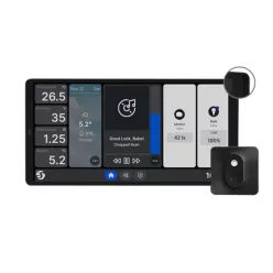   Shelly Wall Display X2 Wi-Fi+Bluetooth villanykapcsoló + érintőképernyős vezérlőpanel (fekete kerettel) + BLU H&T szenzor