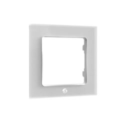 Shelly Wall Switch sorolókeret, 1-es fehér üveg előlapos