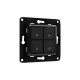 Shelly Wall Switch fali villanykapcsoló, 4 gombos fekete