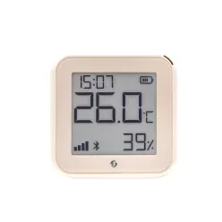   Shelly PLUS H&T GEN3 WiFi + Bluetooth páratartalom és hőmérséklet szenzor, e-papír kijelzővel (elefántcsont)