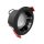 Gledopto GL-D-001P Zigbee Pro (Zigbee 3.0 + RF vevős) okos süllyesztett RGBCCT LED spot lámpa (450 lumen, IP33), fekete kerettel