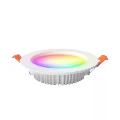   Gledopto GL-D-015P Zigbee Pro (Zigbee 3.0 + RF vevős) okos süllyesztett RGBCCT LED spot lámpa (900 lumen, IP40), fehér kerettel, extra lapos kivitel