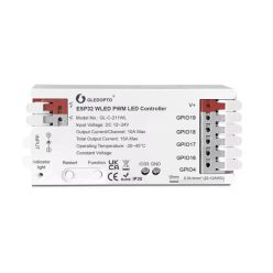   Gledopto GL-C-211WL okos WLED PWM LED szalag vezérlés analóg LED szalagokhoz (egyszínű, CCT, RGB, RGBW, RGB CCT)