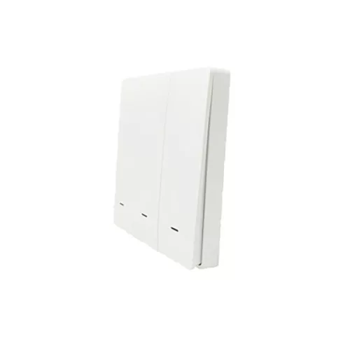 SmartWise BRFW3 3 gombos vezetéknélküli, RF fali kapcsoló, fehér előlappal