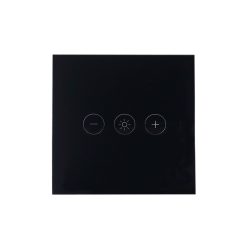   SmartWise Dimmer WiFi-s, fényerőszabályzós, érintős okos villanykapcsoló, fekete