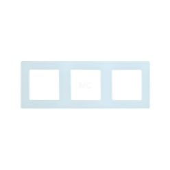   SmartWise 3-as sorolókeret, üveg előlapos (fehér), S1W konnektorhoz