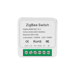   SmartWise Mini ZB (Zigbee 3.0) okosrelé (16A), kapcsolóbemenettel