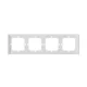 Fehér négyes sorolókeret Sonoff M5-80, M5-80 Matter (SwitchMan) kapcsolókhoz
