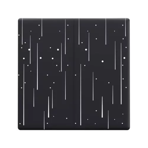 Előlap Sonoff TX Ultimate T5-2C 2 gombos villanykapcsolóhoz, csillag mintás