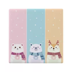   Előlap Sonoff TX Ultimate T5-3C 3 gombos villanykapcsolóhoz, rajzfilm mintás