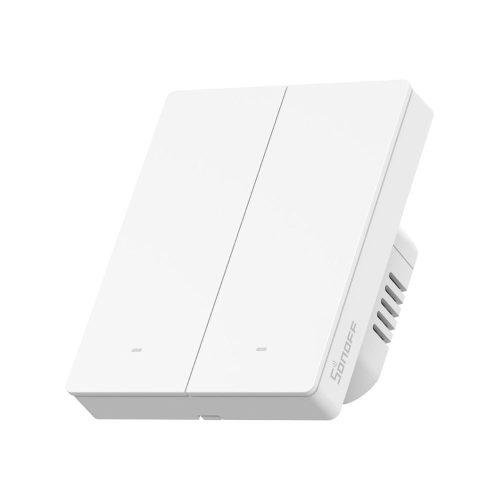 Sonoff SwitchMan M5 Zigbee 2 áramkörös, sorolható okos villanykapcsoló, fehér (ZBM5-2C-80W)