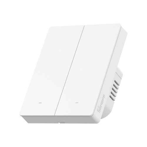 Sonoff SwitchMan M5 Wi-Fi / Matter 2 áramkörös, sorolható okos villanykapcsoló, fehér (M5-2C-80W)