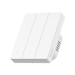   Sonoff SwitchMan M5 Wi-Fi / Matter 3 áramkörös, sorolható okos villanykapcsoló, fehér (M5-3C-80W)