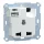MERTEN Multistandard 2P+F aljzat, biztonsági zsaluval, A+C USB töltővel, kapcsolóval, csavaros, 13A / 3A