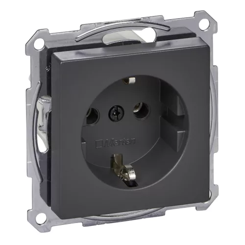 MERTEN 2P+F csatlakozóaljzat, rugós, 16A, System-M, antracit