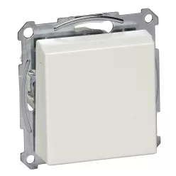   MERTEN 2P+F csatlakozóaljzat, csapófedéllel, rugós, 16A, System-M, polárfehér