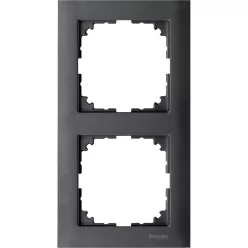 MERTEN M-Pure kettes keret, antracit