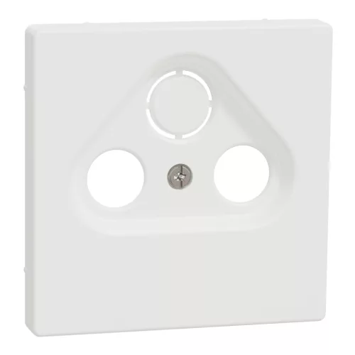 MERTEN Fedlap, 3 kimenetes antenna csatlakozóhoz, System-D, mattfehér