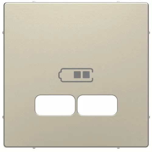 MERTEN Fedlap, USB töltőkhöz, System-D, szahara
