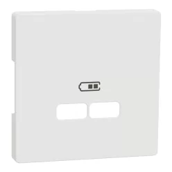 MERTEN Fedlap, USB töltőkhöz, System-D, mattfehér