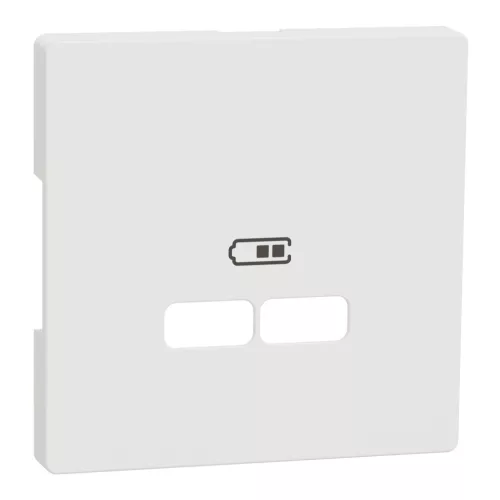 MERTEN Fedlap, USB töltőkhöz, System-D, mattfehér