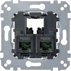 MERTEN 2xRJ45 Cat5e UTP aljzat
