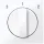 MERTEN Fedlap, forgatógombos ventilátor kapcsolóhoz, System-M, aktívfehér