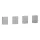 KNX PB Flex 4g - stainl. gomblap - 4db