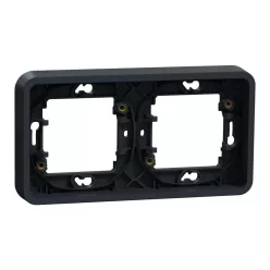   MUREVA Falon kívüli kötődoboz, 80x80x45 mm, 7 db tömítéses kiállás, IP55, szürke