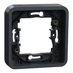   MUREVA Falon kívüli kötődoboz, 80x80x45 mm, 7 db tömítéses kiállás, IP55, szürke