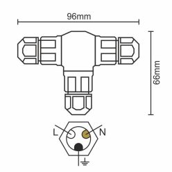 Konektor IP67 C20A / WP / 3x1,5 / 3-CW133