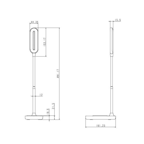 LED lámpa OCTAVIA 7W dimmelhető, vezeték nélküli töltés - DL4301/W