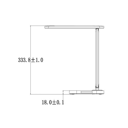 LED lámpa KIARA 7W dimmelhető, USB + éjszakai fény + időzítő - DL4304/B