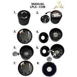   15°-os lencse LED-es lámpatesthez LPL522C, LPL522CB - L51015