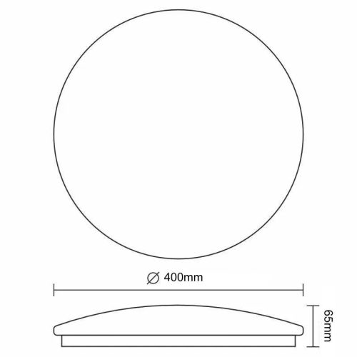 LED mennyezeti lámpa OPAL + távvezérlő 36W - LCL534BT