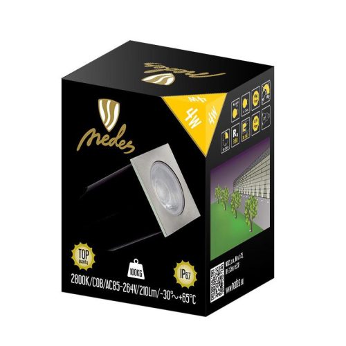 LED padlóvilágítás 4W / IP67 GL511 / 2800K - LGL514S