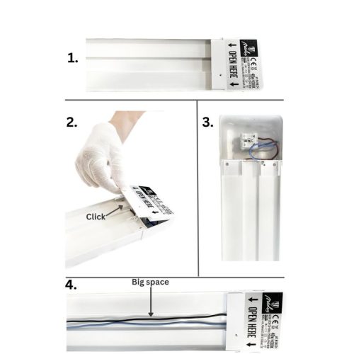 LED lámpatest 40W / IP40 WTL1200 / 4000K - LNL124