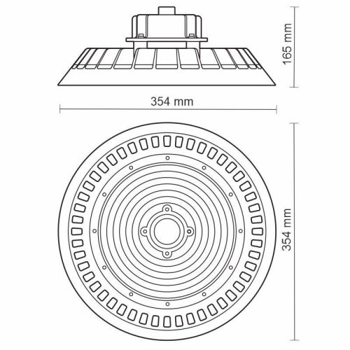 LED csarnokvilágítás UFO 200W / IP65 / 5000K - LU323