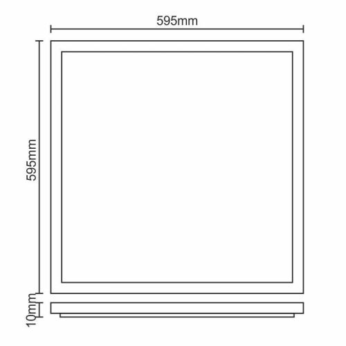 LED panel UGR 32W / 595x595 / SMD / 4500K / WH / UGR - PL120P/U