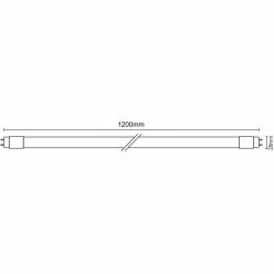   LED fénycső 18W - T8 / 1200mm / 6500K / 2700Lm, 25db - TLS302