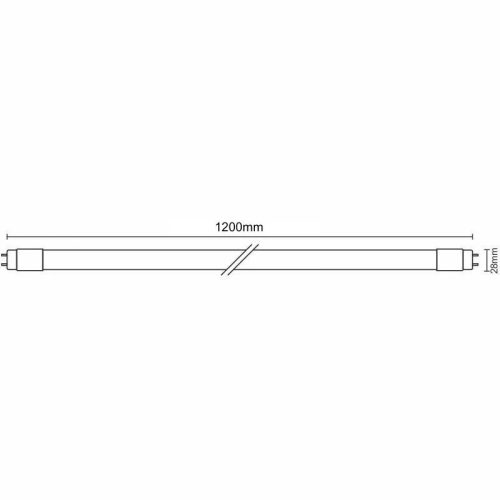 LED fénycső 18W - T8 / 1200mm / 6500K / 2700Lm, 25db - TLS302