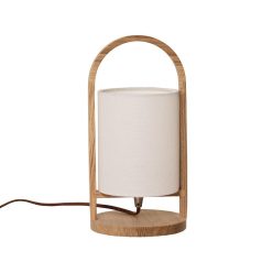 Asztali lámpa tömör fa E27 / 60W - WRE171