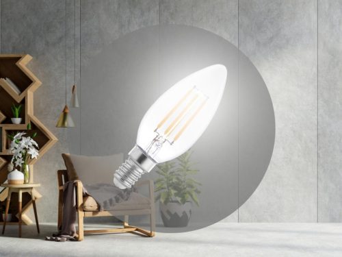 LED Filament 4W - C35 / E14 / 4000K - ZLF722