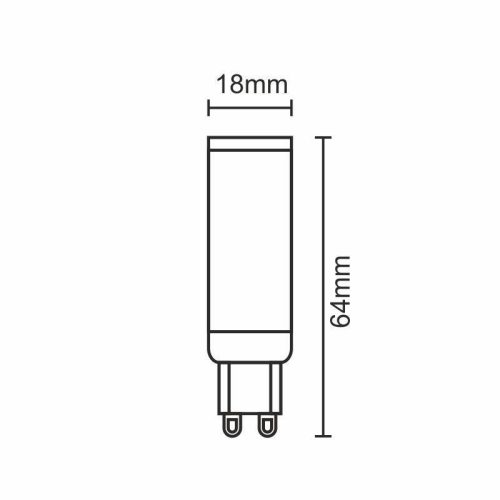 LED izzó 7W - G9 / SMD / 6000K - ZLS606C